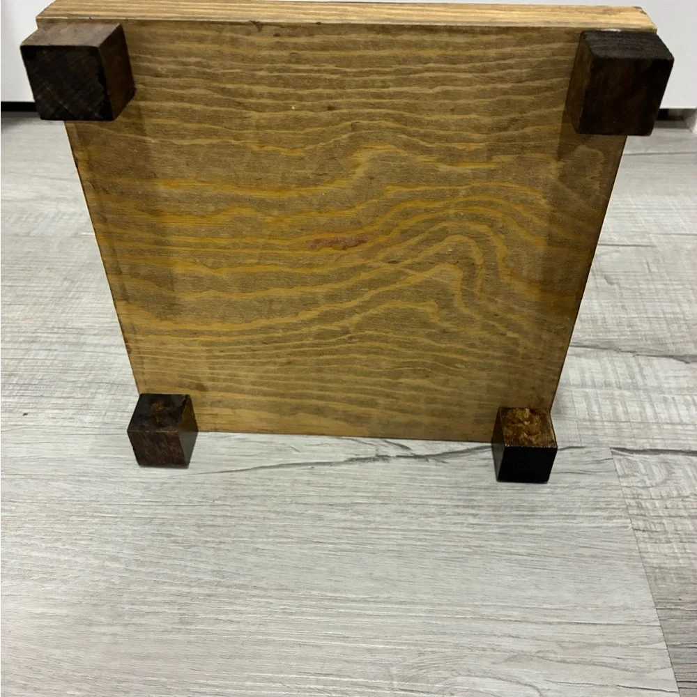 Rustic Wooden Bath Tray